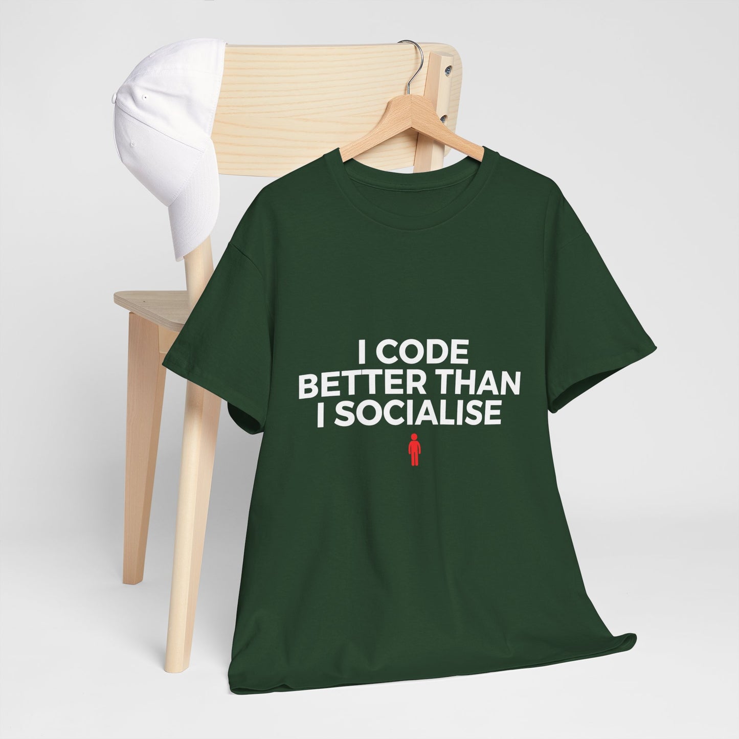 I Code Better Than I Socialise Cotton Tee