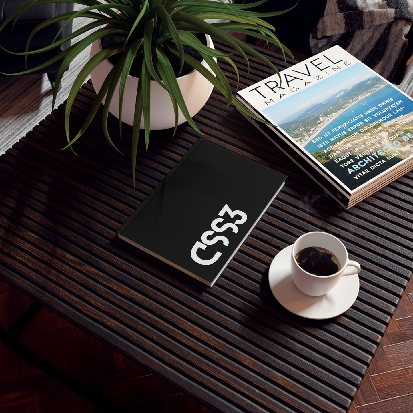 CSS3 Black A5 Notebook