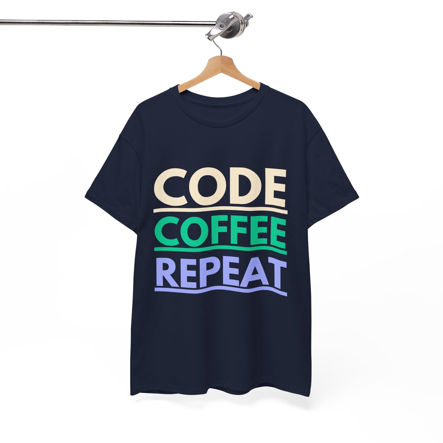 Code Coffee Repeat Cotton Tee