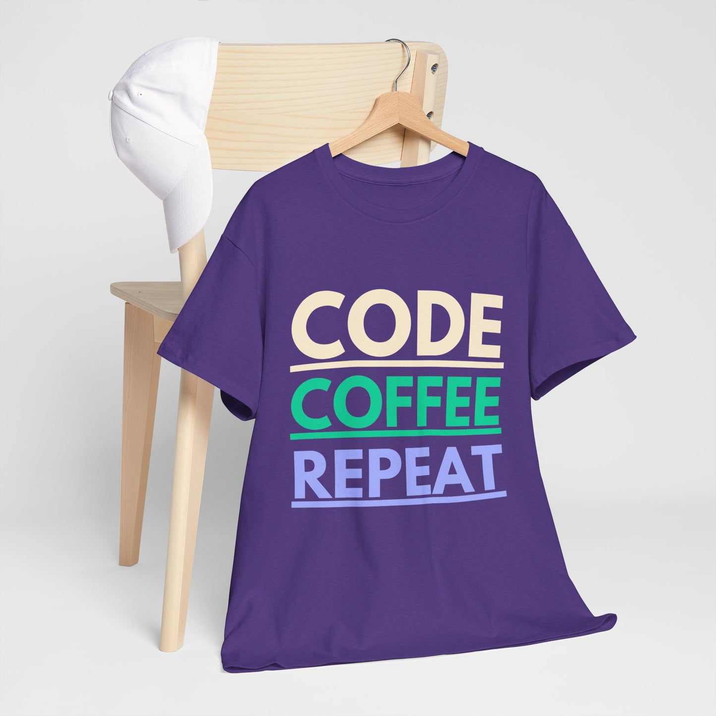 Code Coffee Repeat Cotton Tee