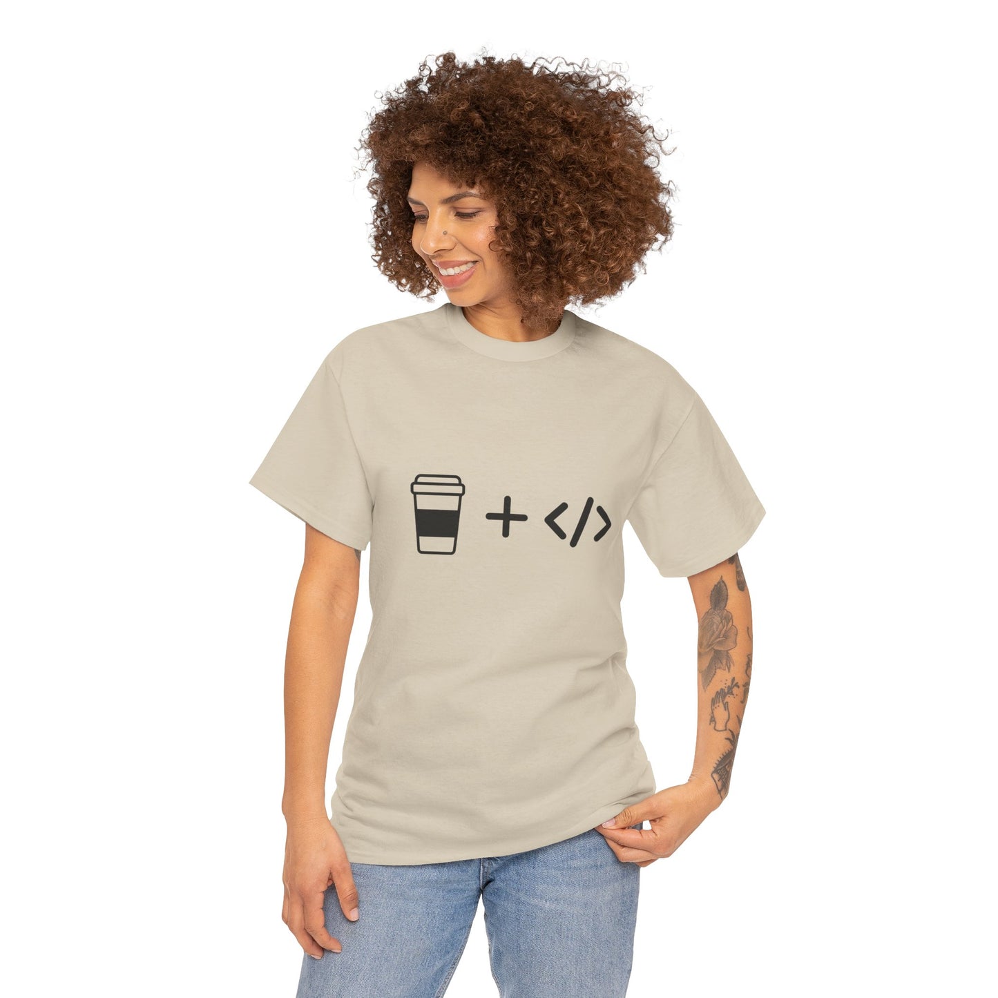 Coffee and Code Cotton Tee