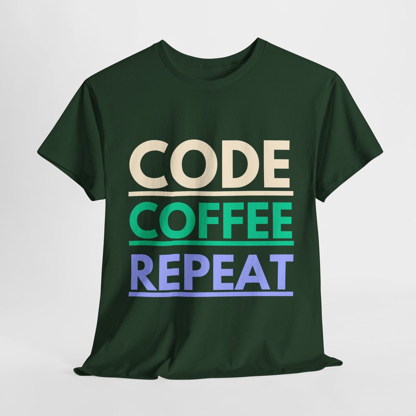 Code Coffee Repeat Cotton Tee