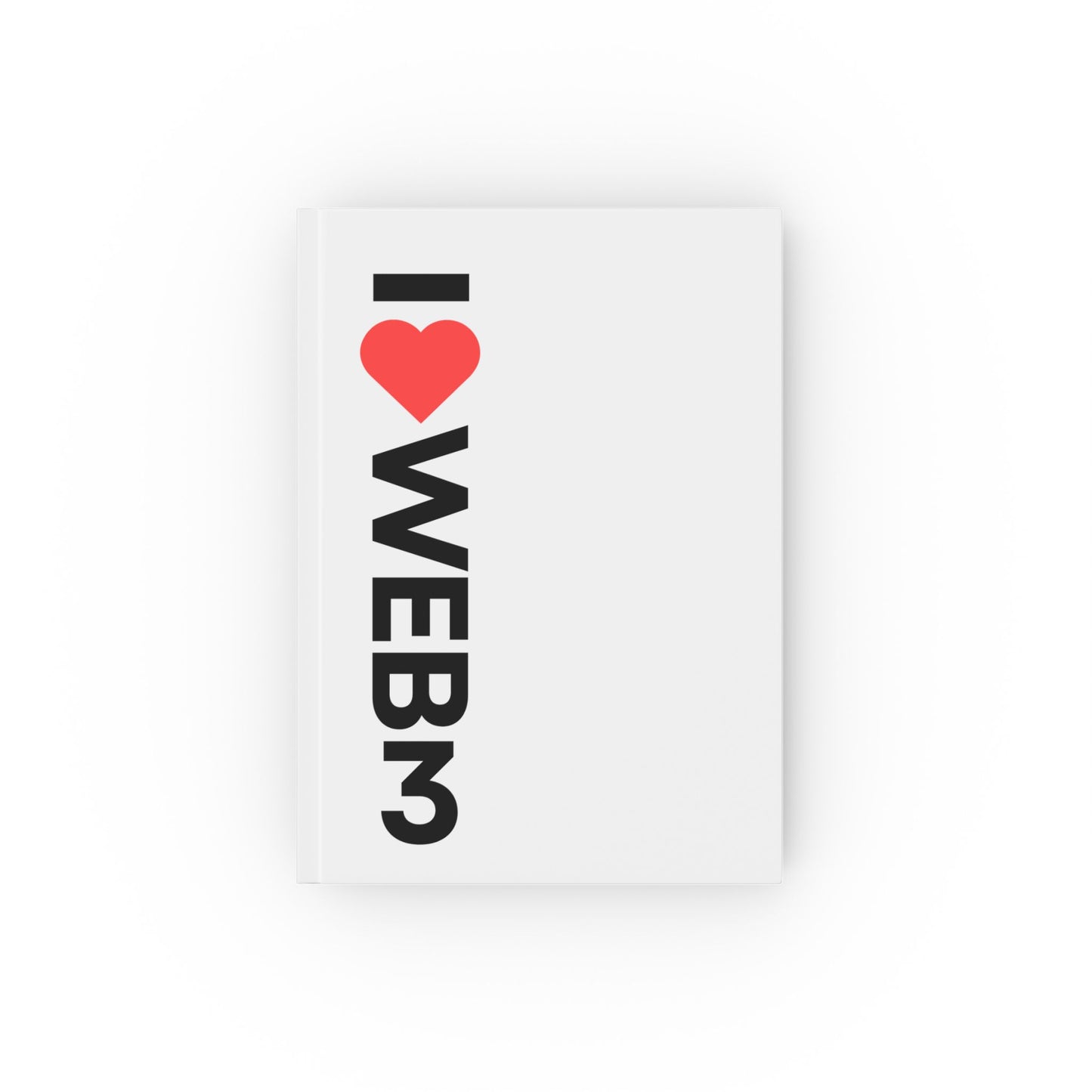 I <3 WEB3 White A5 Notebook