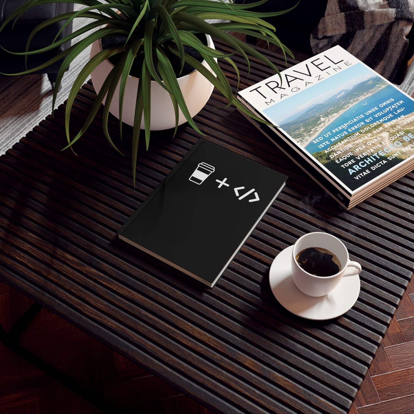 Coffee and Code A5 Notebook