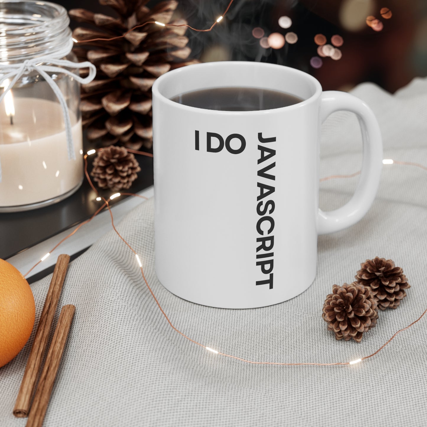 I Do JavaScript 11oz White Mug