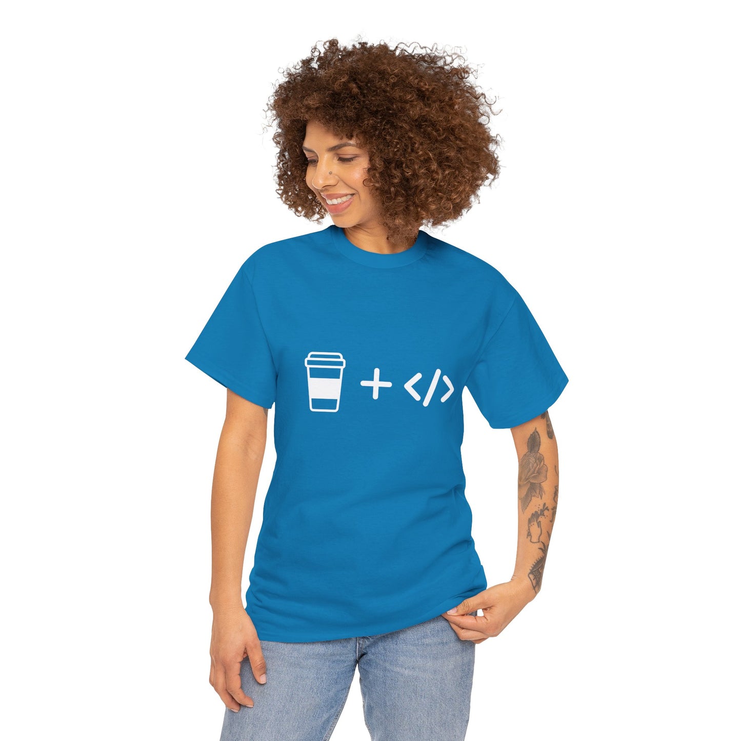 Coffee and Code Cotton Tee