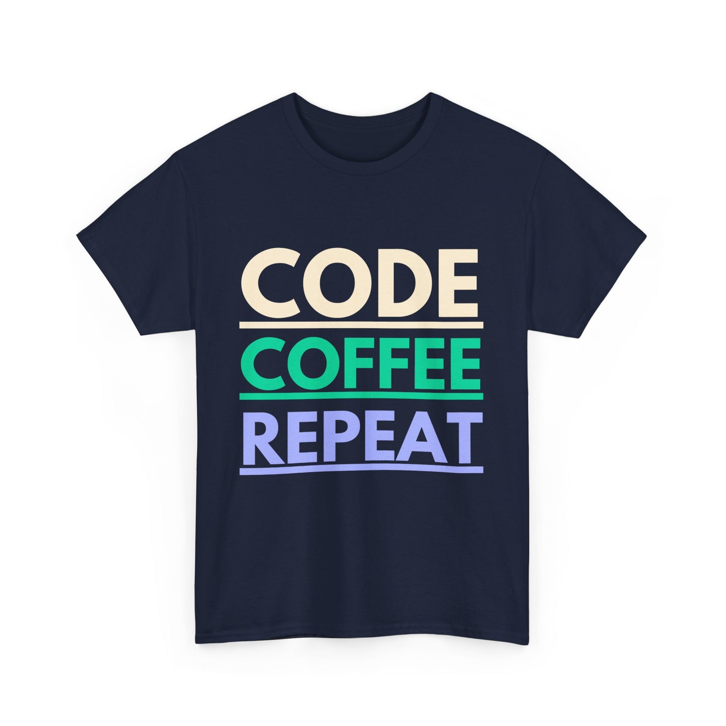 Code Coffee Repeat Cotton Tee