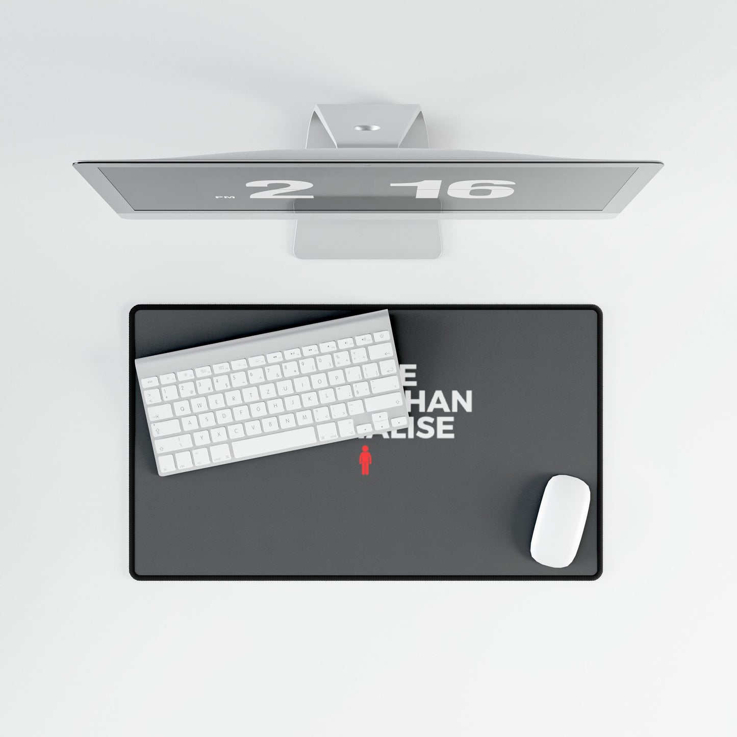 I Code Better Than I Socialise Grey Desk Mat