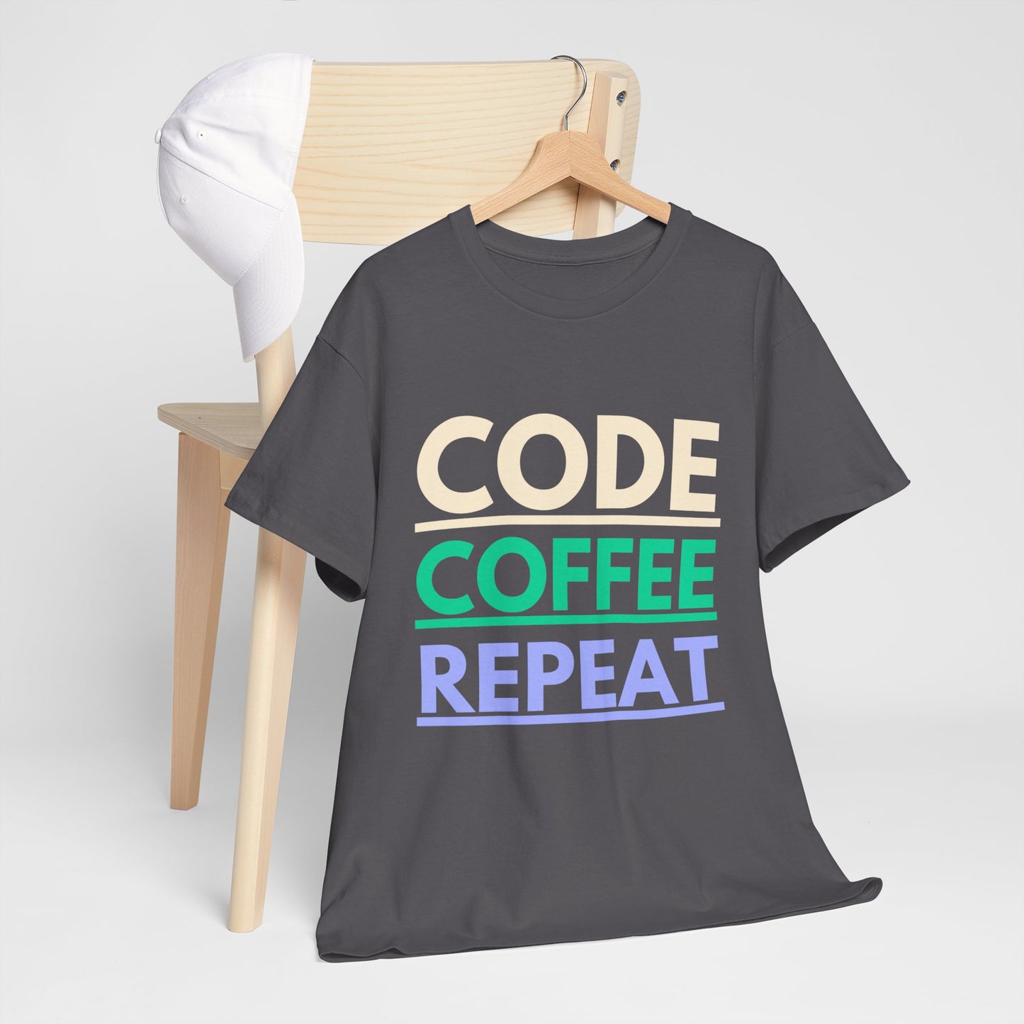 Code Coffee Repeat Cotton Tee