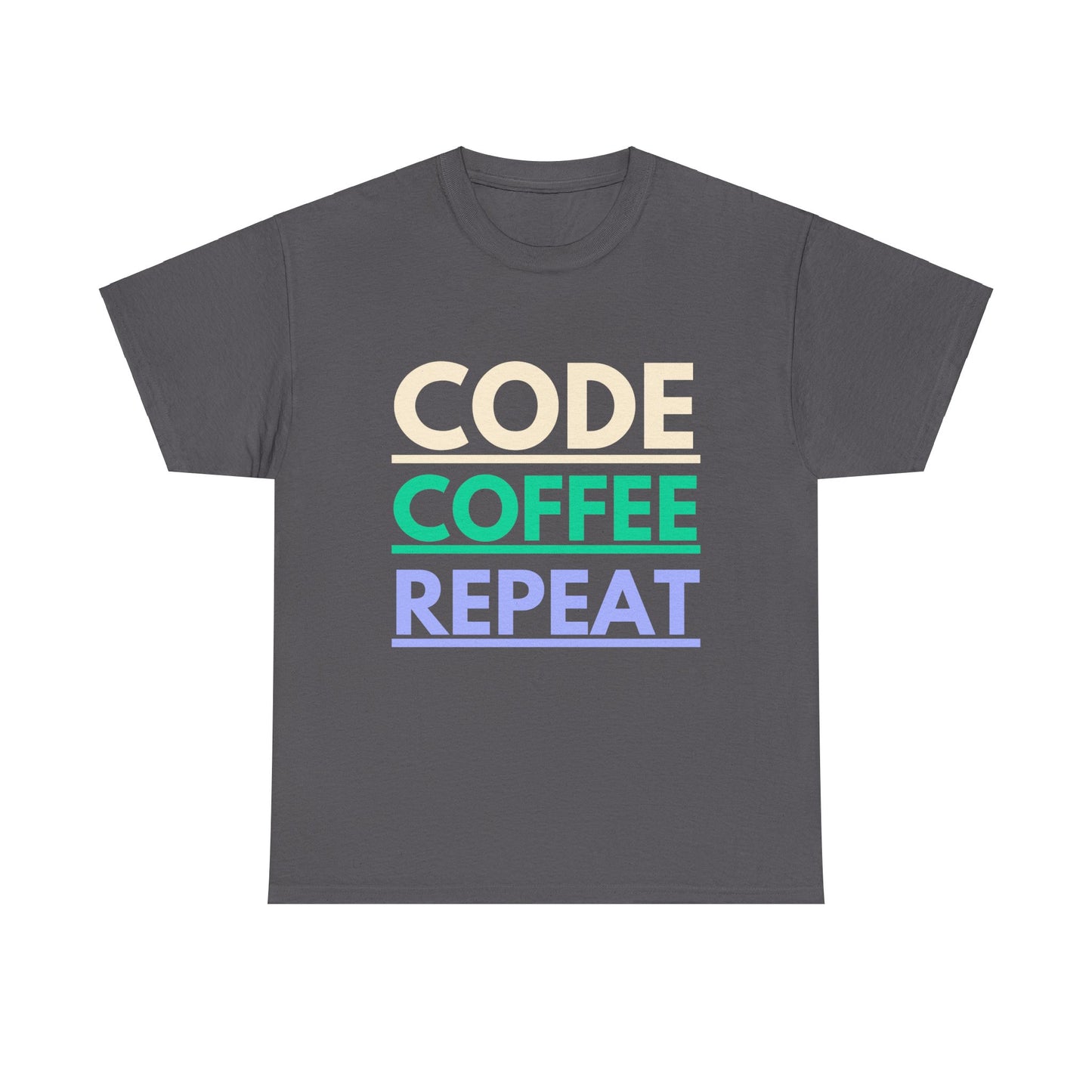 Code Coffee Repeat Cotton Tee