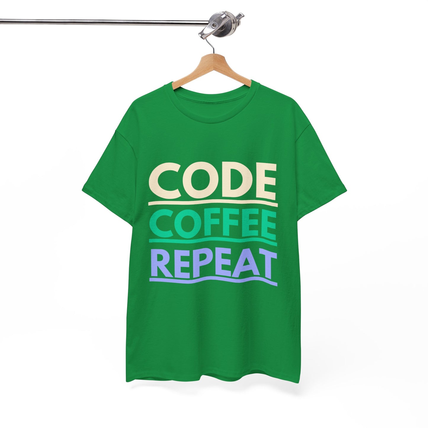 Code Coffee Repeat Cotton Tee