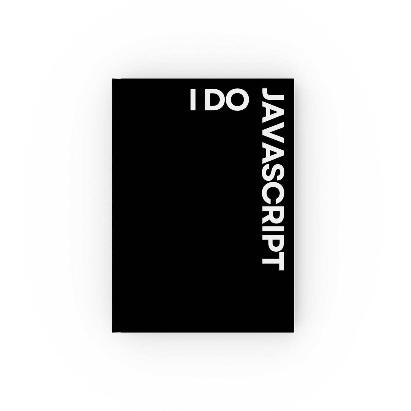 I Do JavaScript Black A5 Notebook