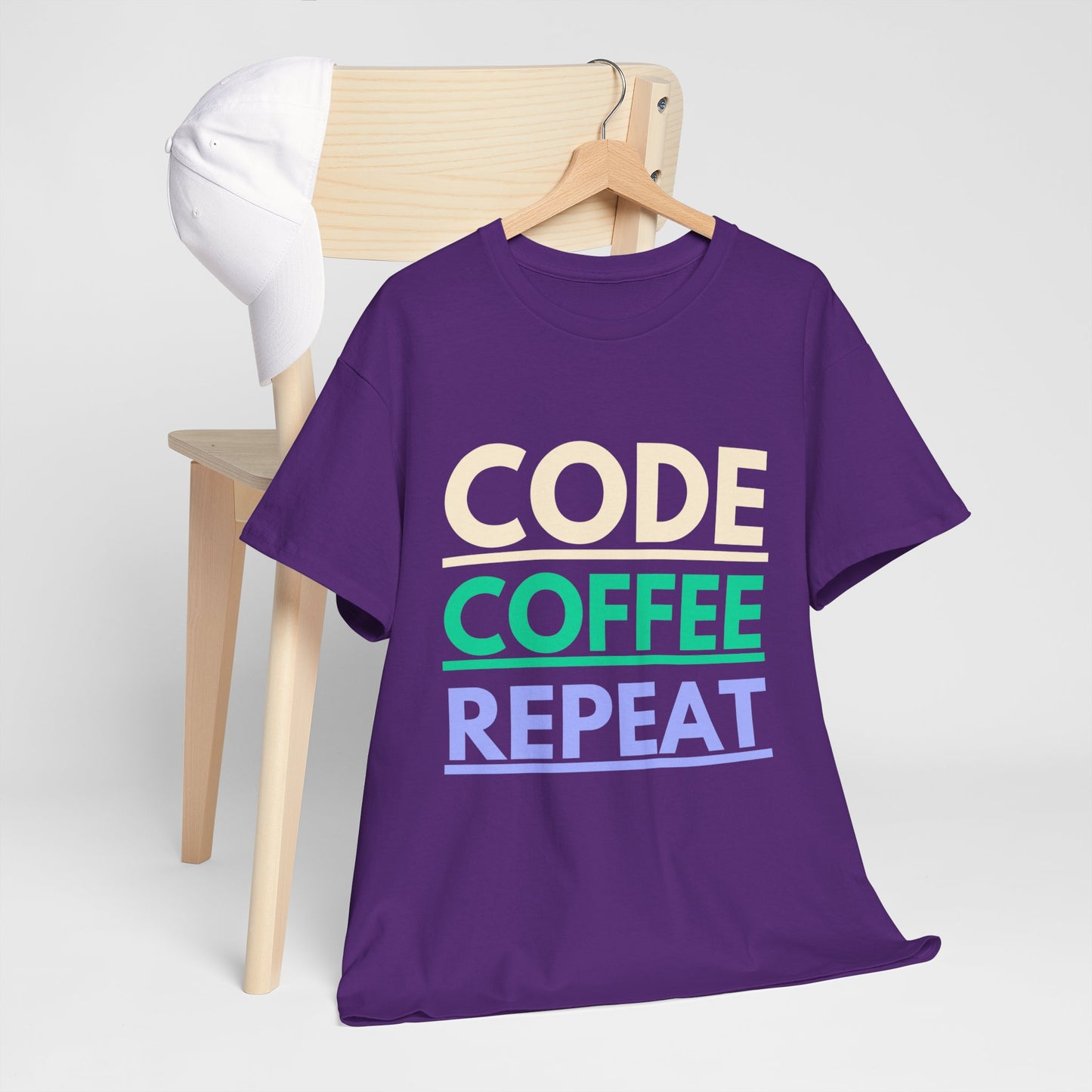 Code Coffee Repeat Cotton Tee