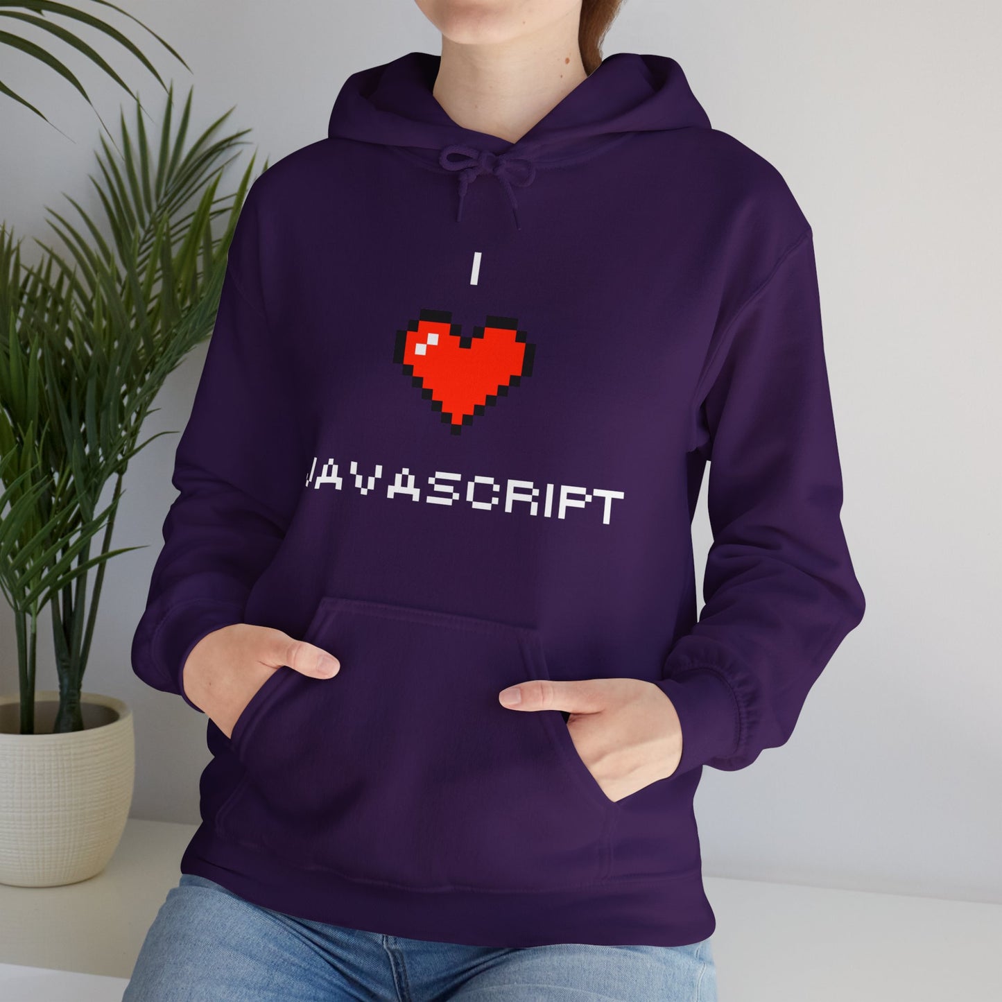 I Heart JavaScript Unisex Hoodie