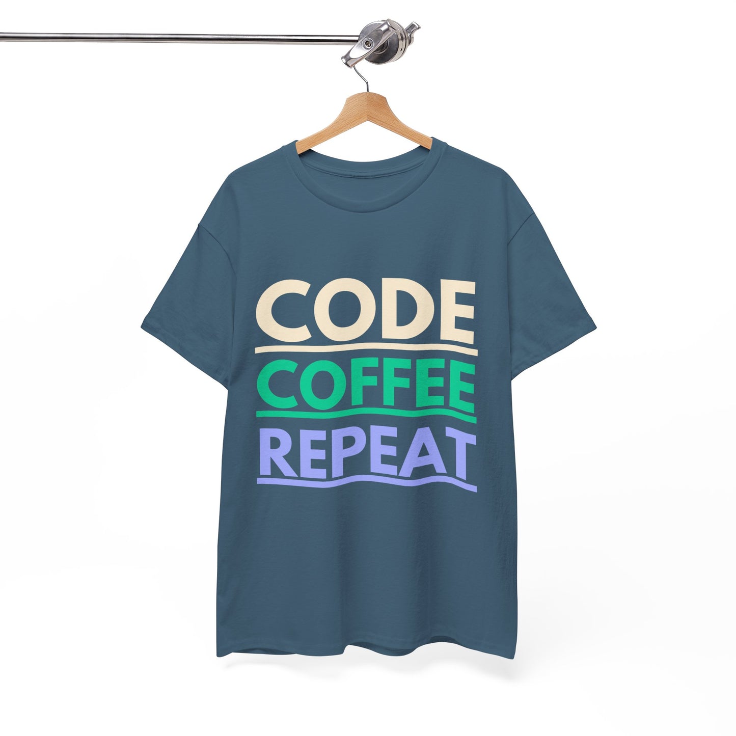 Code Coffee Repeat Cotton Tee