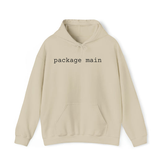 "package main" Unisex Hoodie - Coder Cave