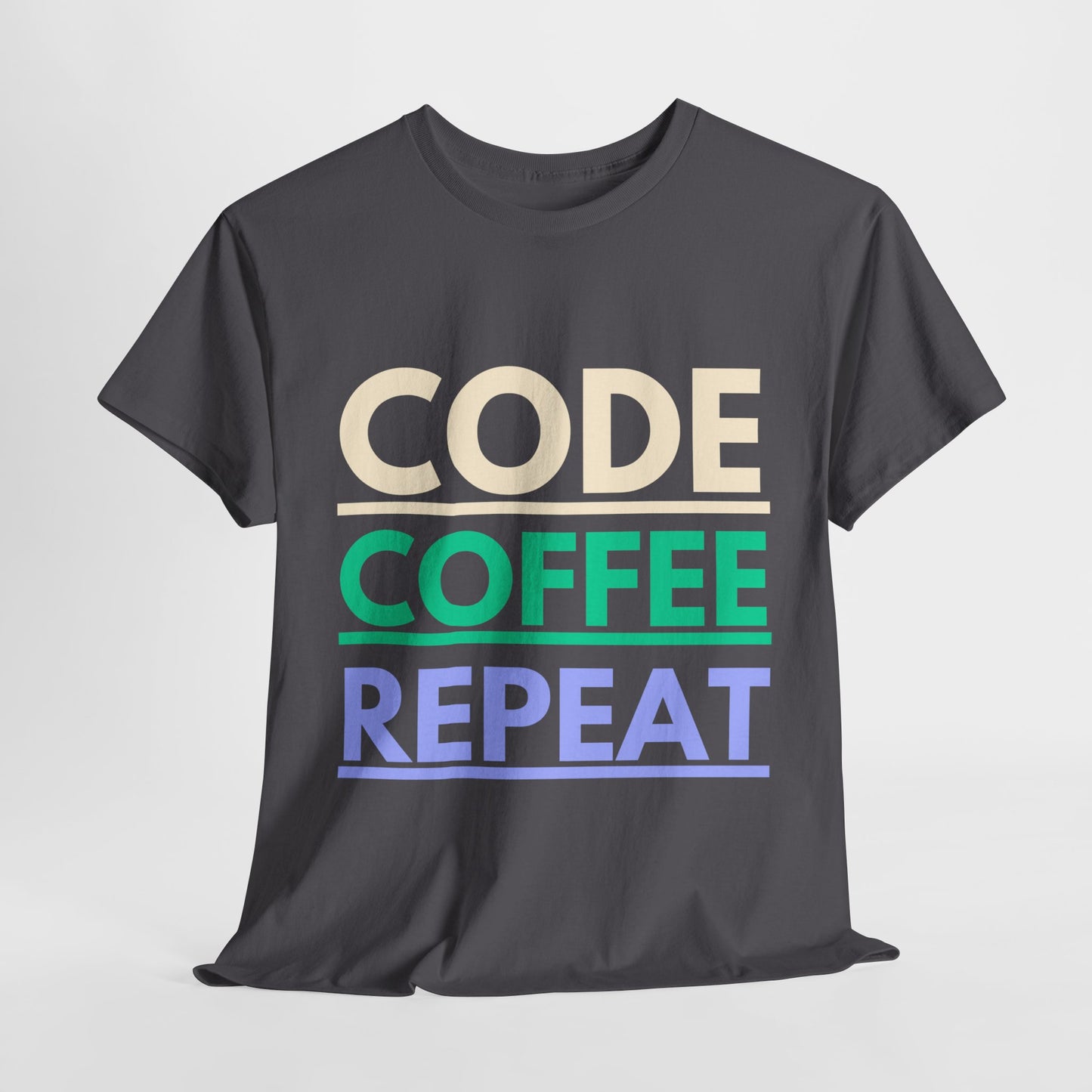 Code Coffee Repeat Cotton Tee