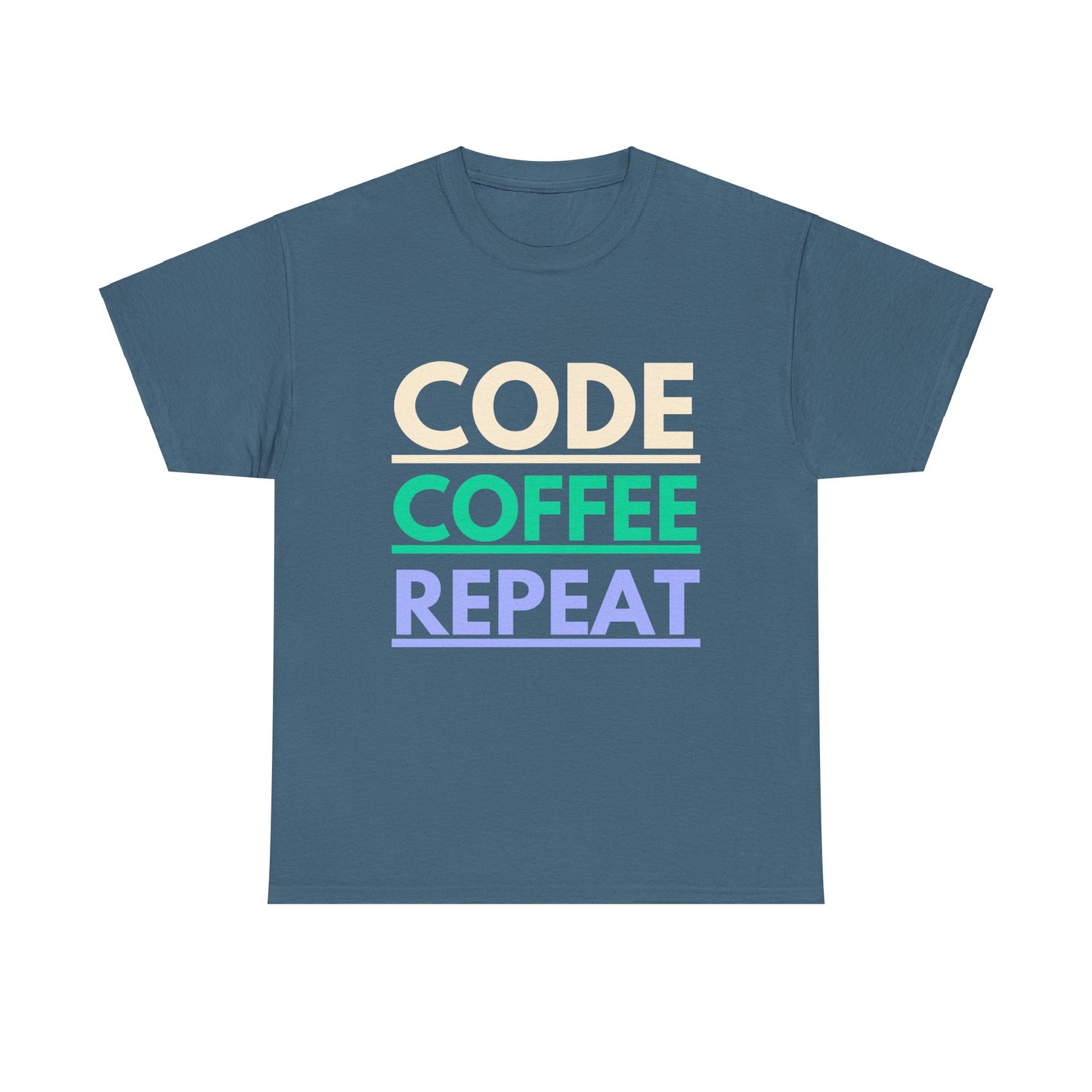 Code Coffee Repeat Cotton Tee