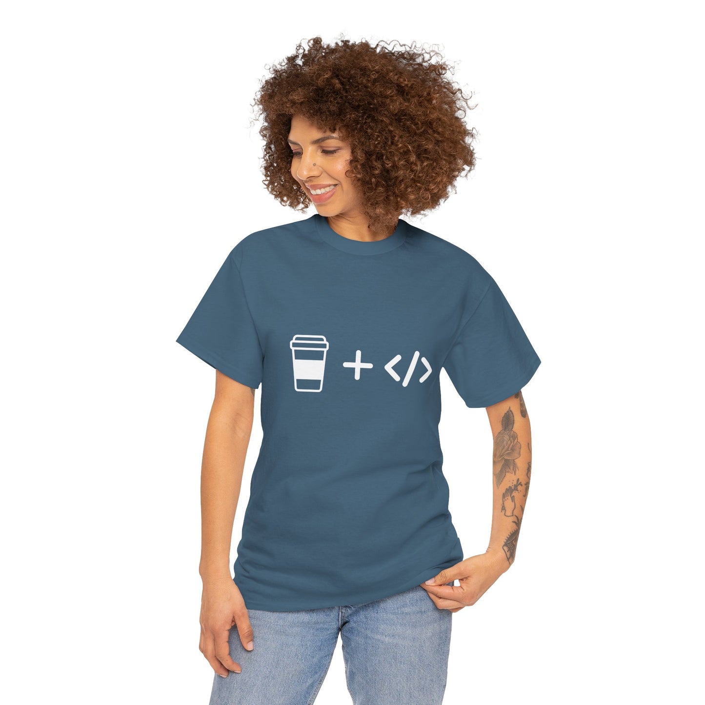 Coffee and Code Cotton Tee