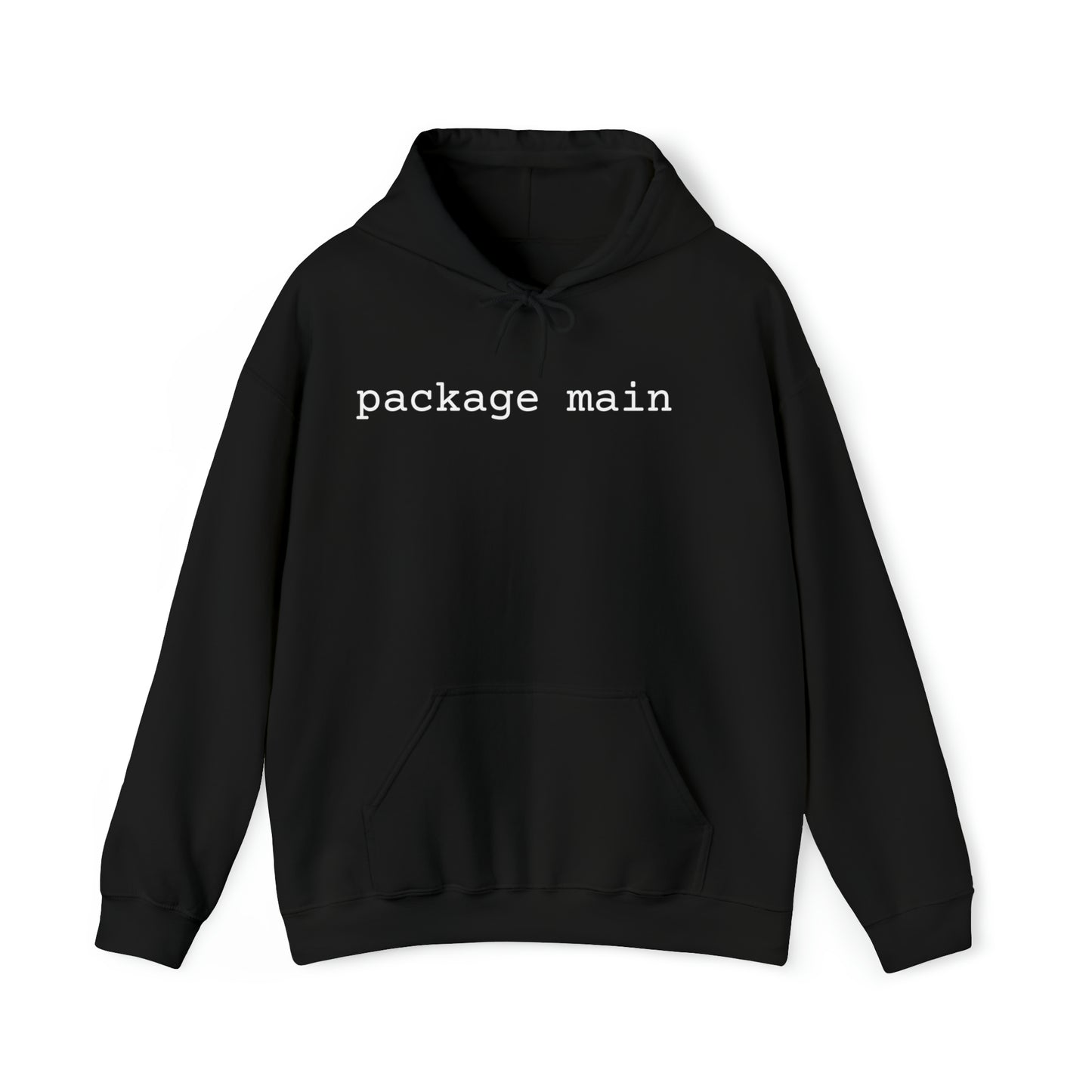 "package main" Unisex Hoodie - Coder Cave