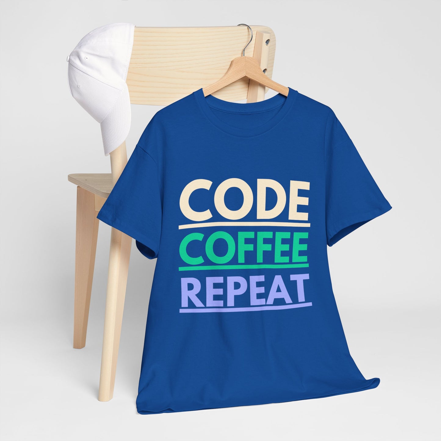 Code Coffee Repeat Cotton Tee