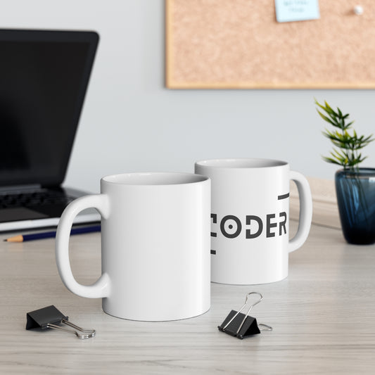 Coder 11oz White Mug