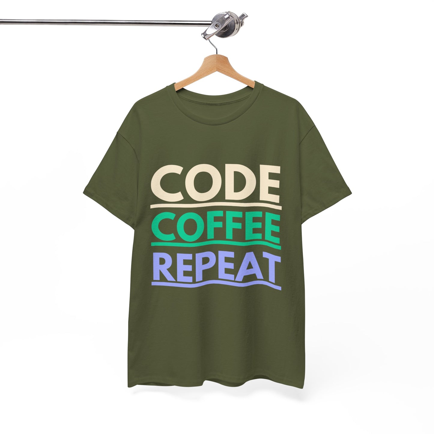 Code Coffee Repeat Cotton Tee