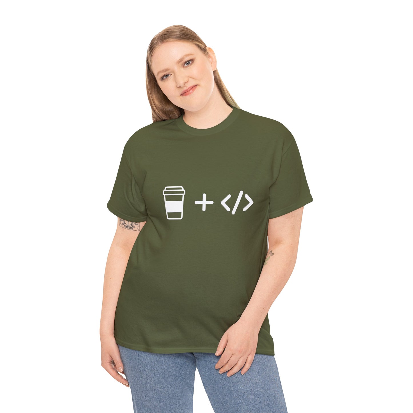 Coffee and Code Cotton Tee