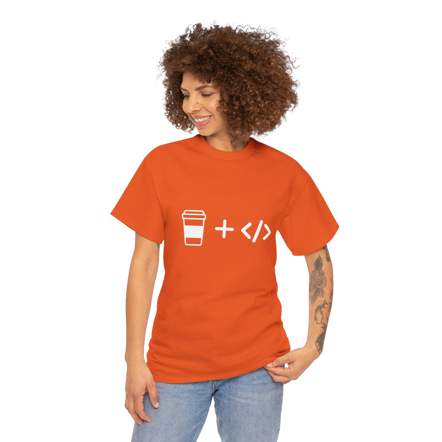 Coffee and Code Cotton Tee