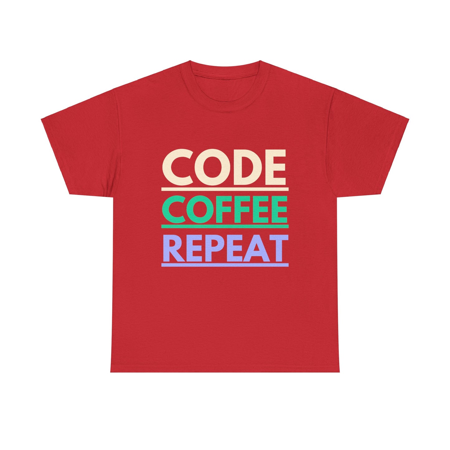 Code Coffee Repeat Cotton Tee