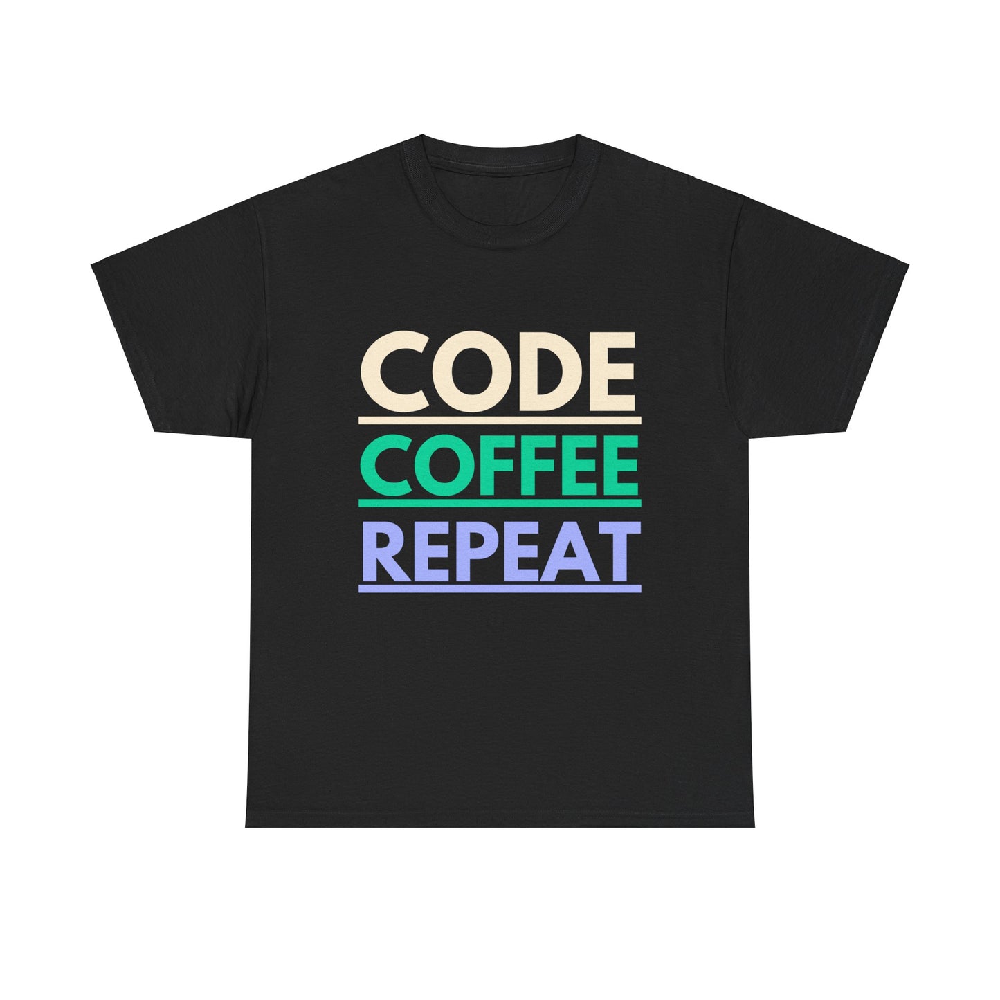 Code Coffee Repeat Cotton Tee