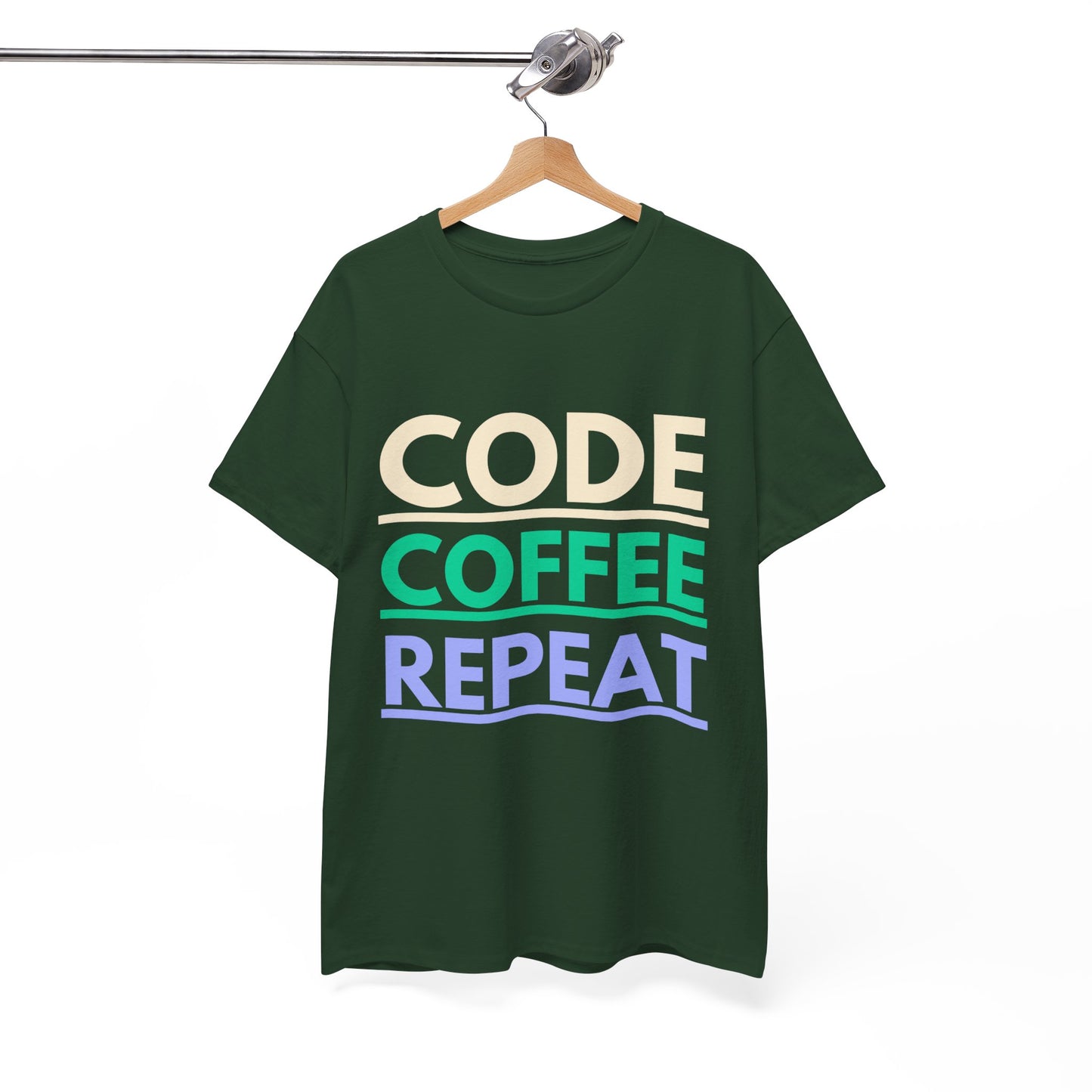 Code Coffee Repeat Cotton Tee