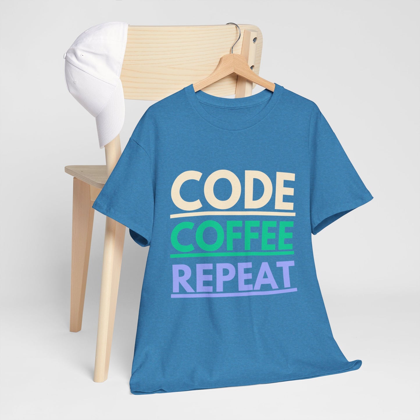 Code Coffee Repeat Cotton Tee