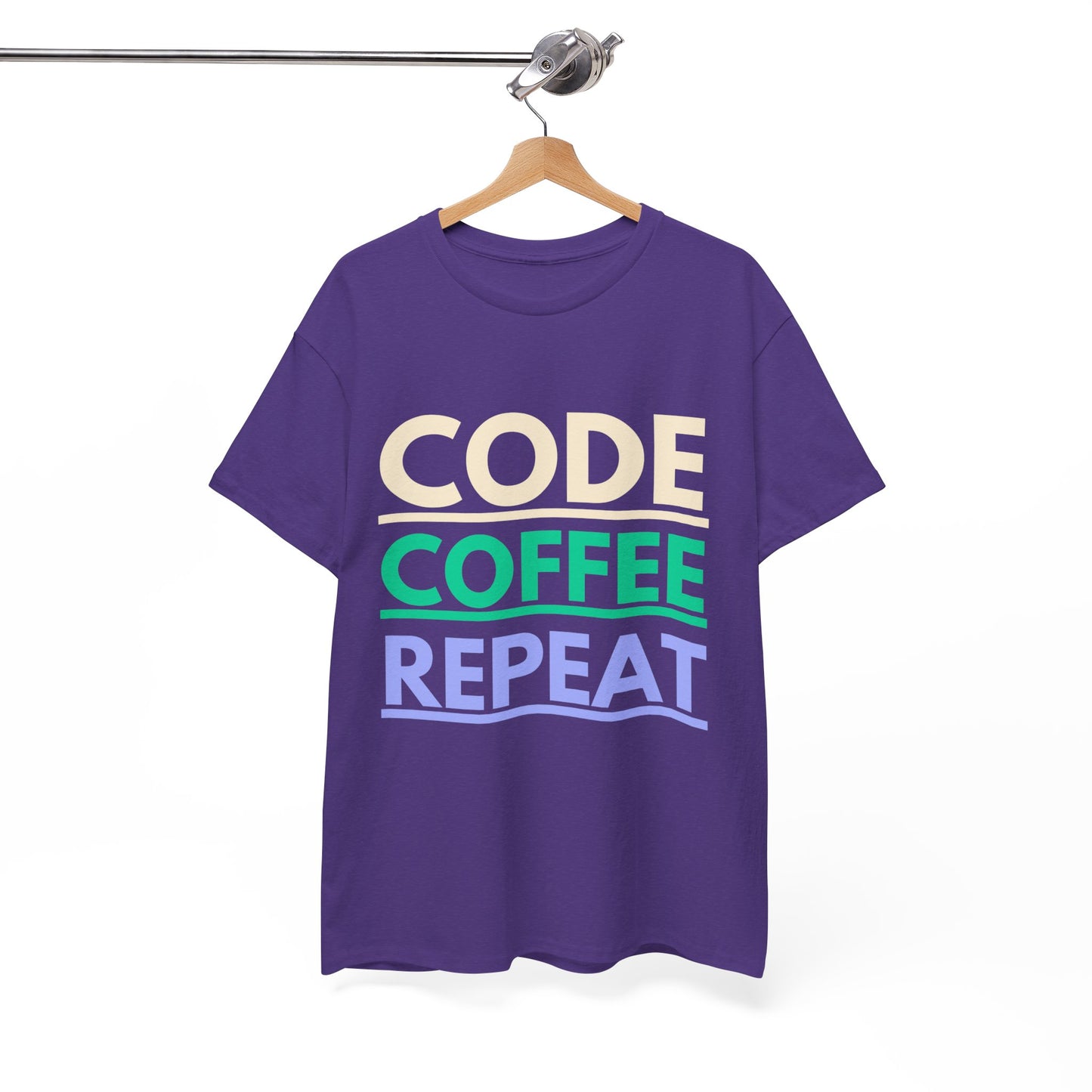 Code Coffee Repeat Cotton Tee
