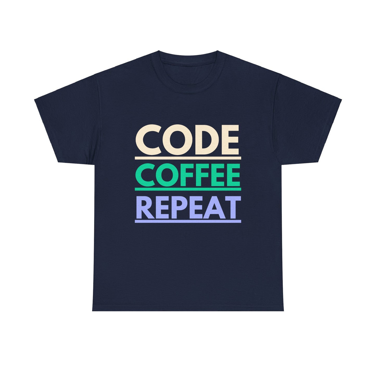 Code Coffee Repeat Cotton Tee
