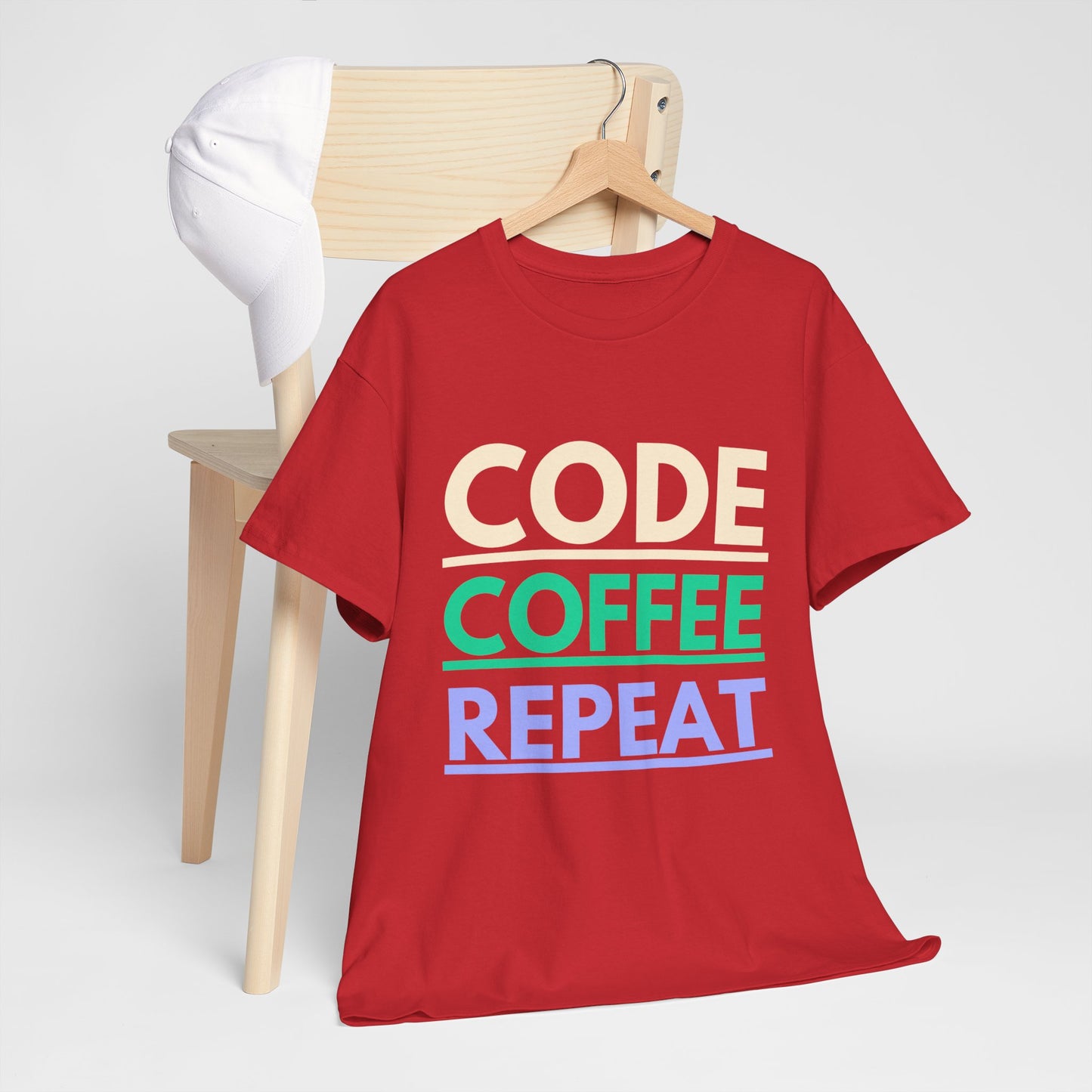 Code Coffee Repeat Cotton Tee