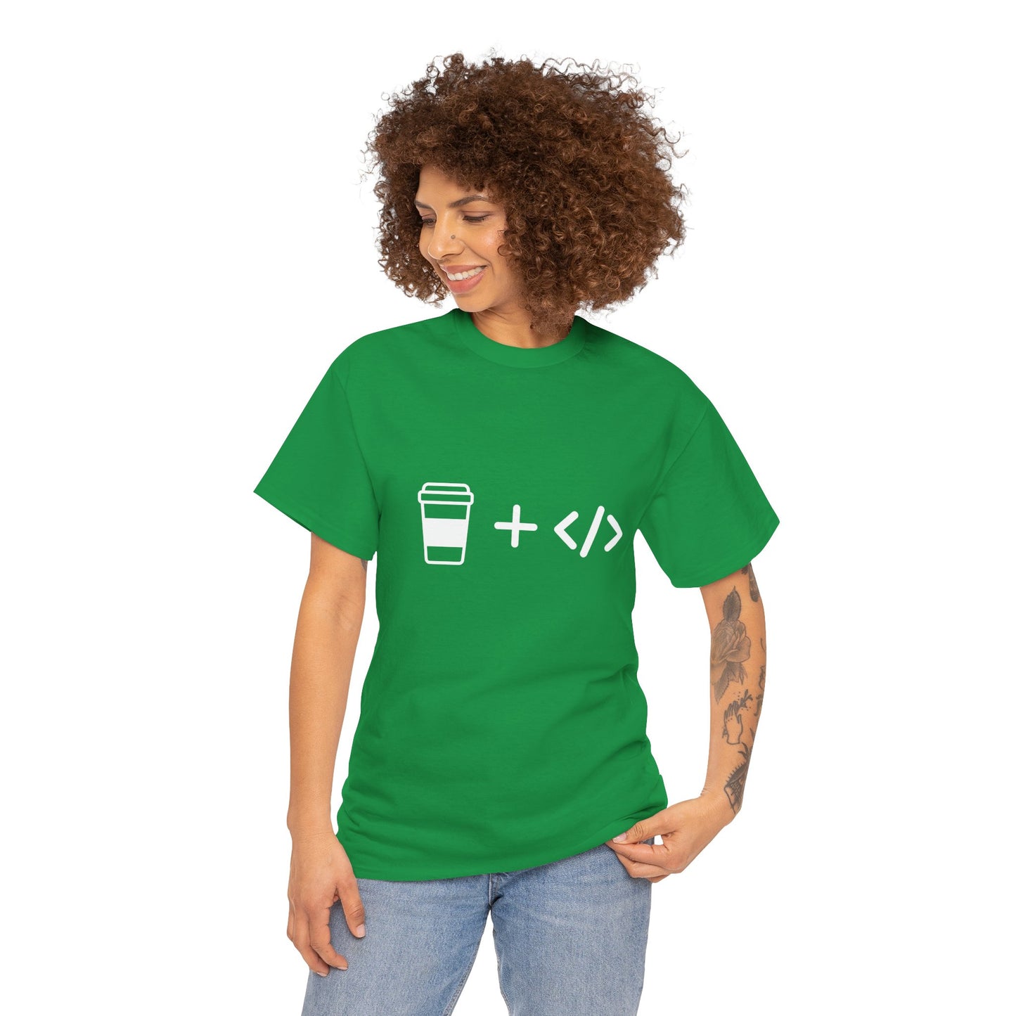 Coffee and Code Cotton Tee