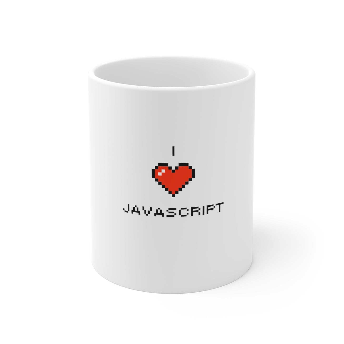 I Heart JavaScript 11oz White Mug