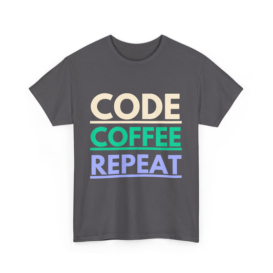 Code Coffee Repeat Cotton Tee