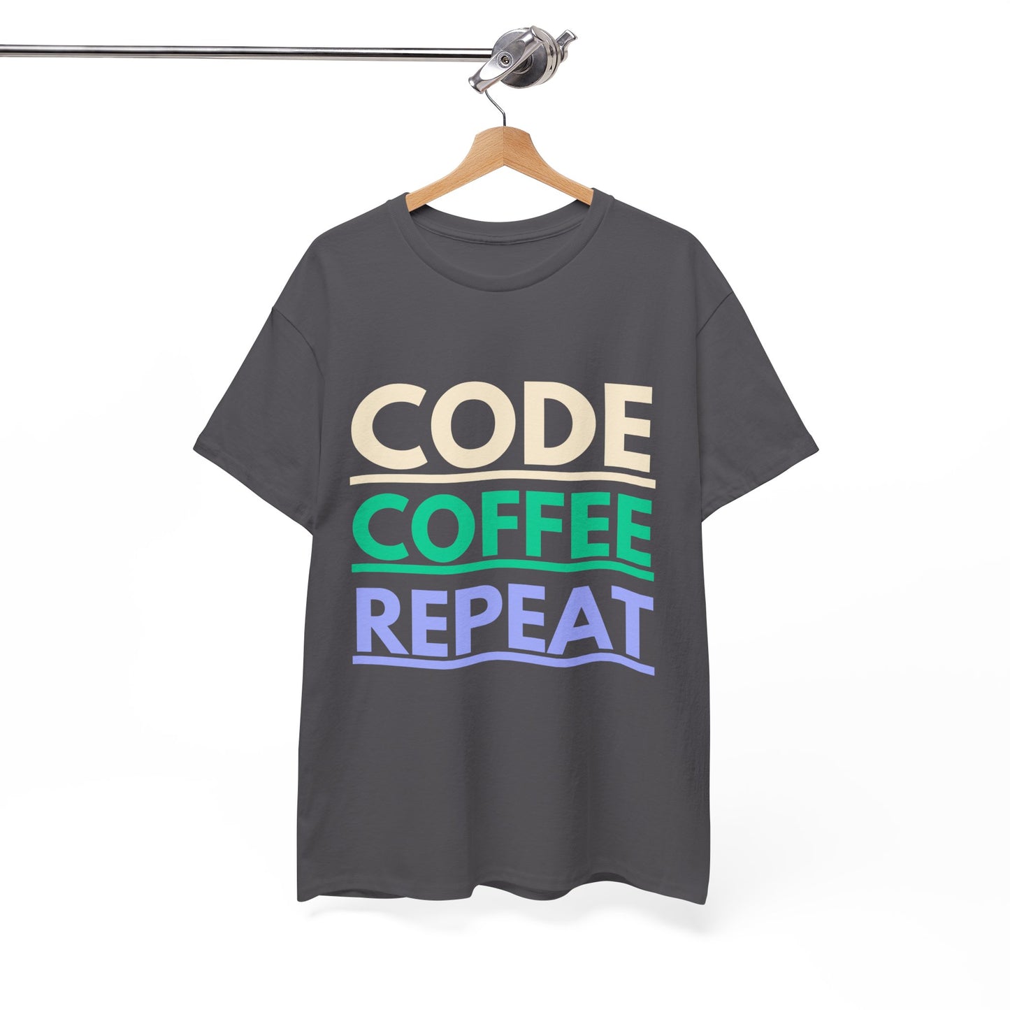 Code Coffee Repeat Cotton Tee