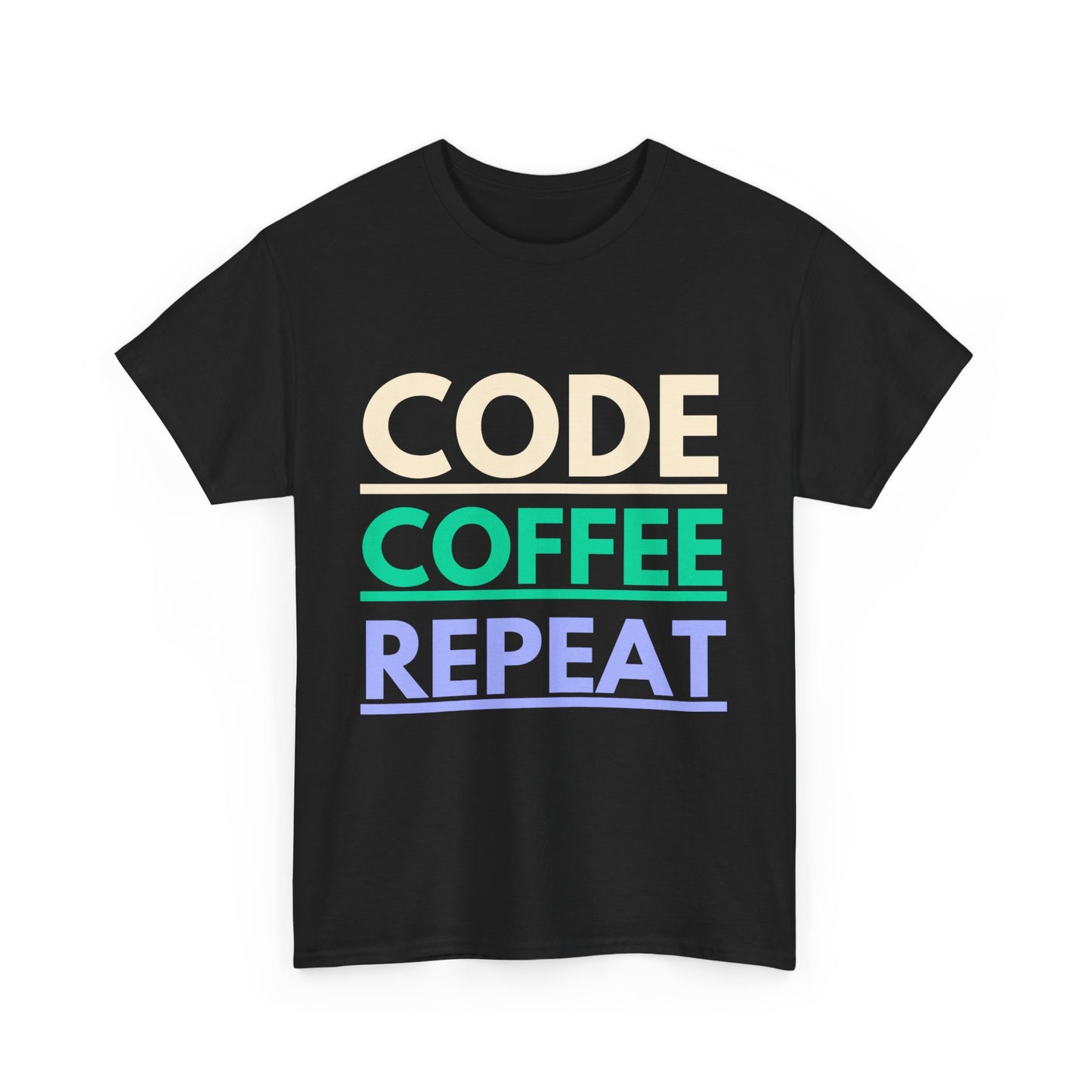 Code Coffee Repeat Cotton Tee