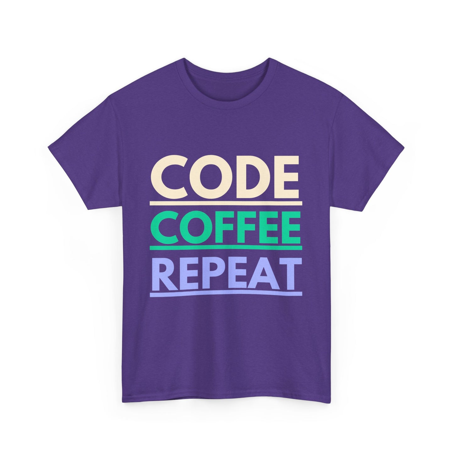 Code Coffee Repeat Cotton Tee