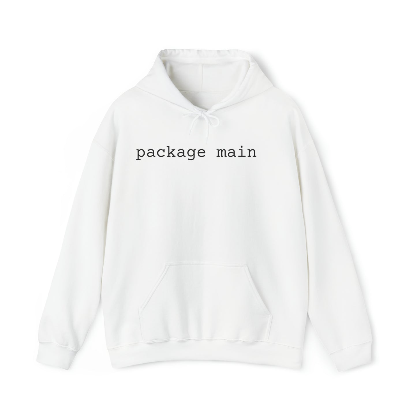"package main" Unisex Hoodie - Coder Cave