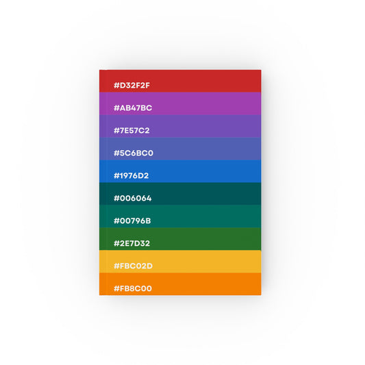 Hex Rainbow A5 Notebook