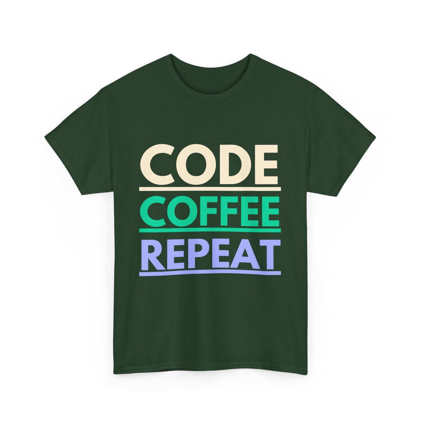Code Coffee Repeat Cotton Tee