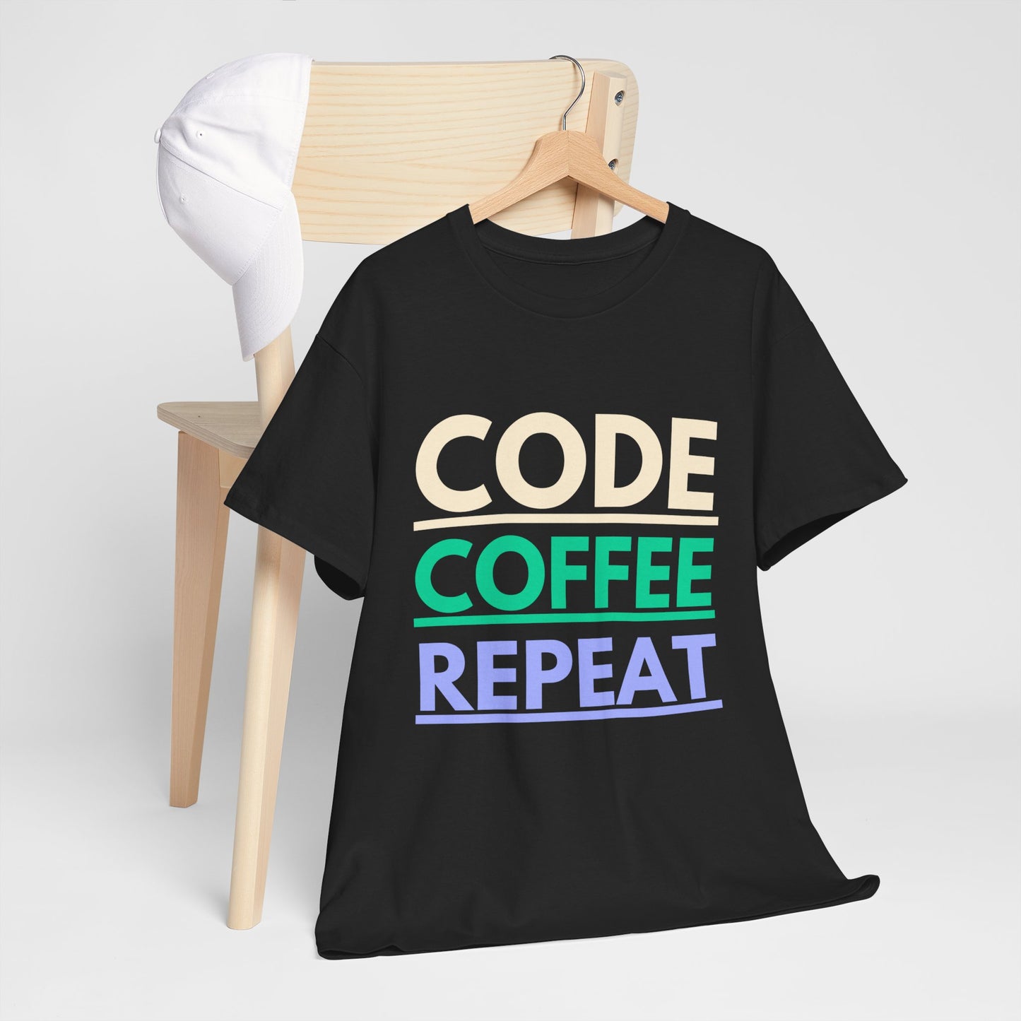 Code Coffee Repeat Cotton Tee