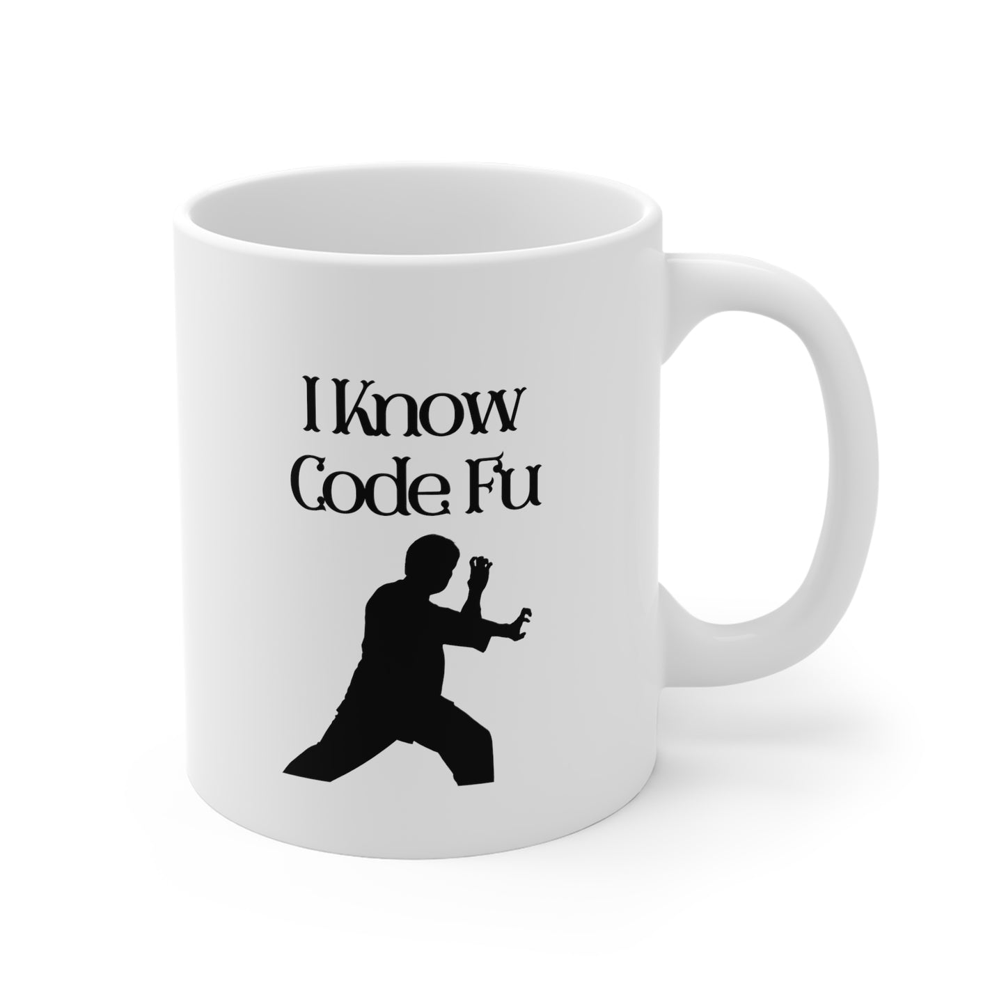 I Know Code Fu 11oz White Mug
