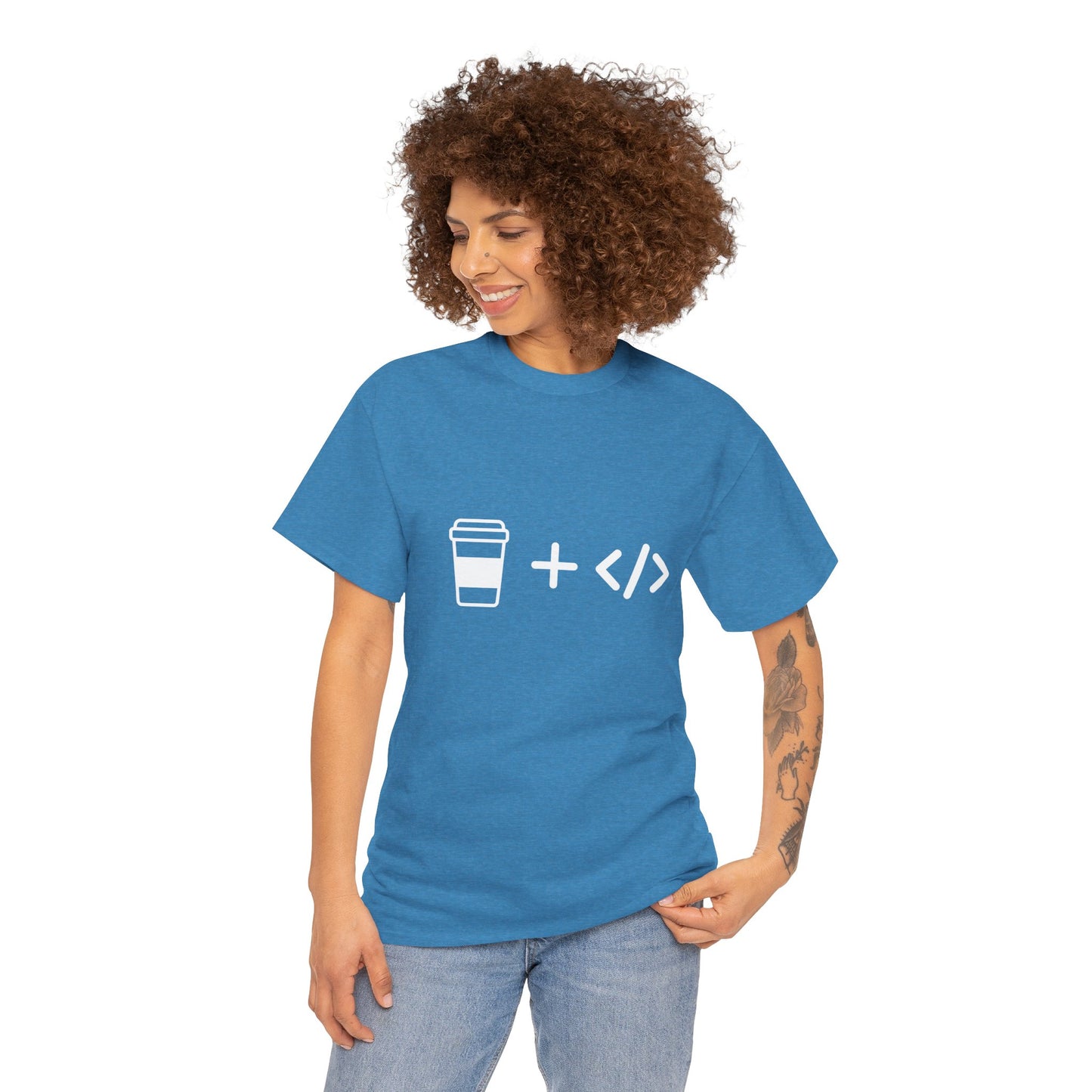 Coffee and Code Cotton Tee