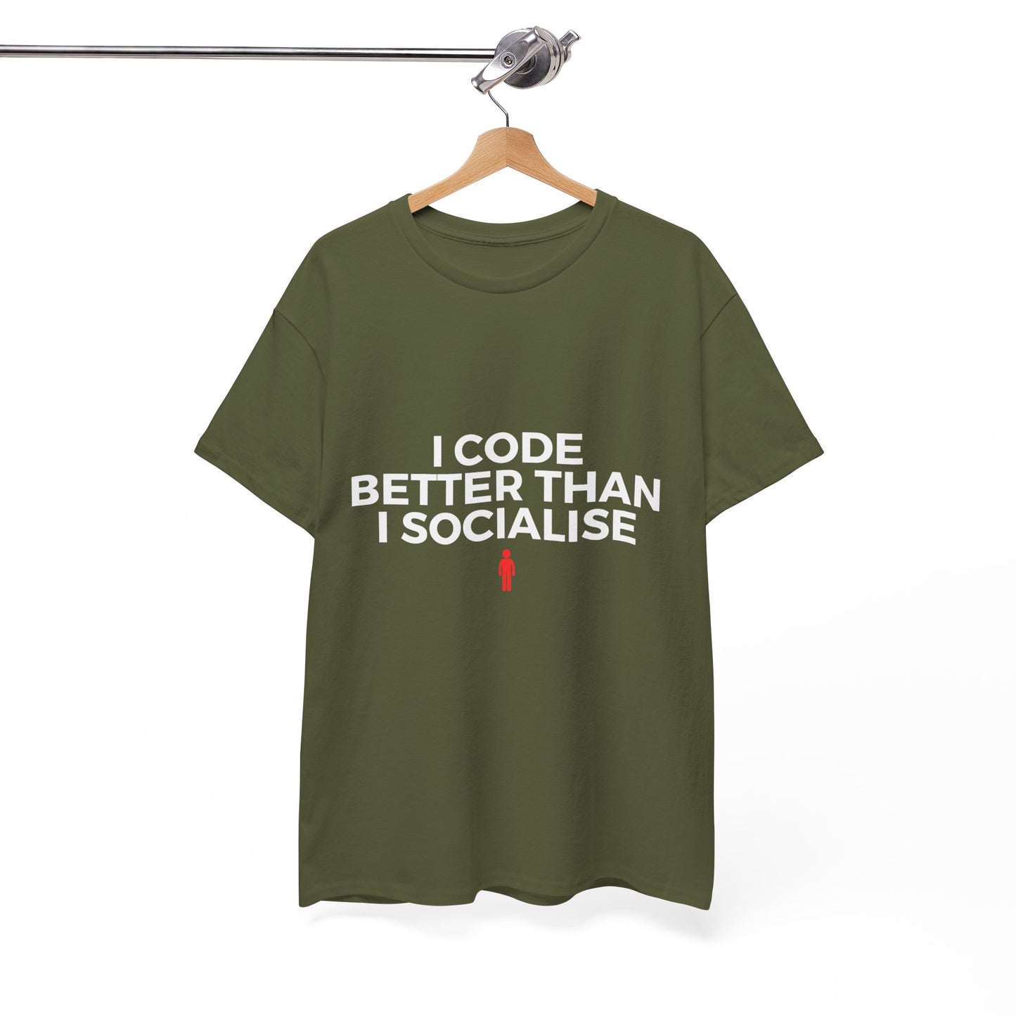 I Code Better Than I Socialise Cotton Tee