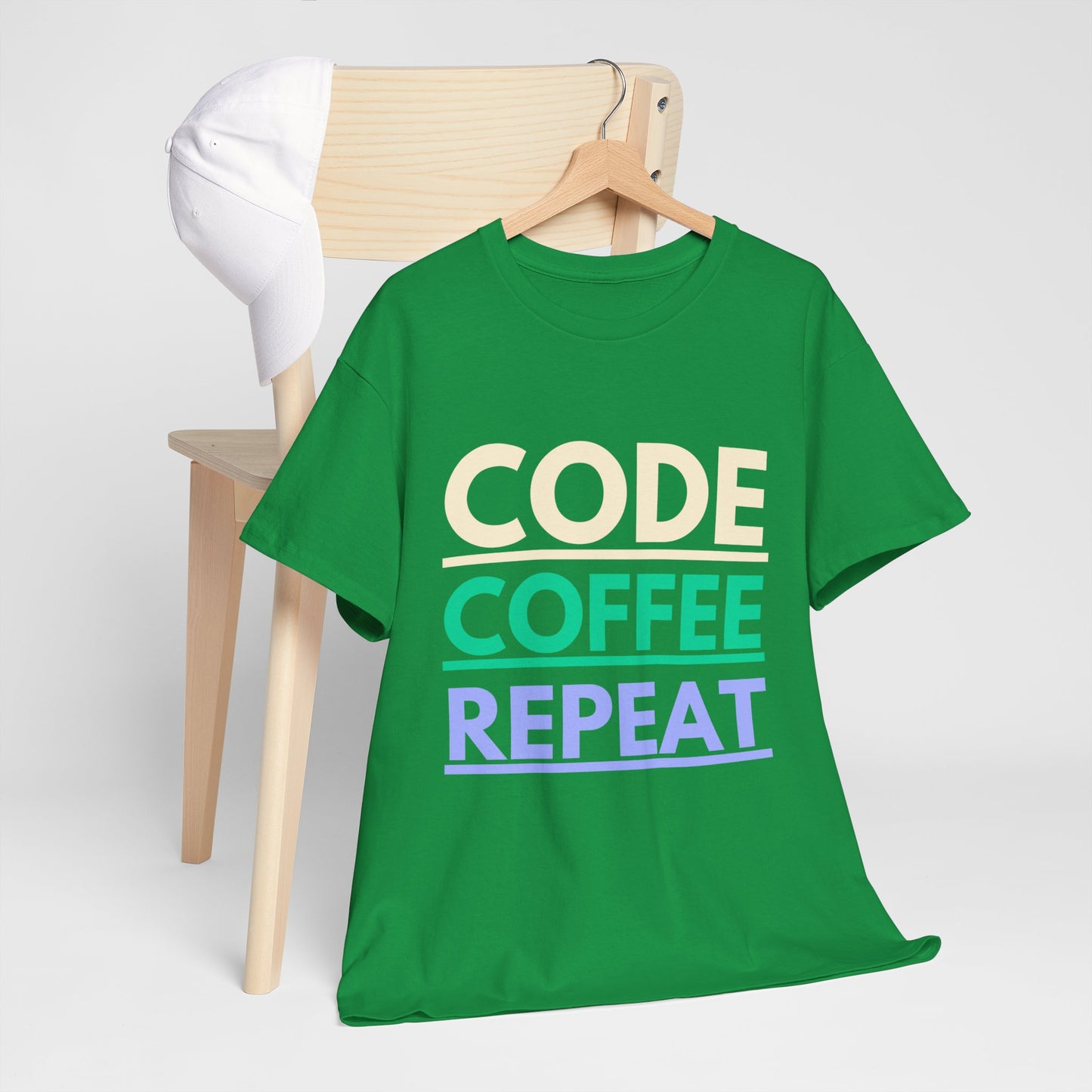 Code Coffee Repeat Cotton Tee